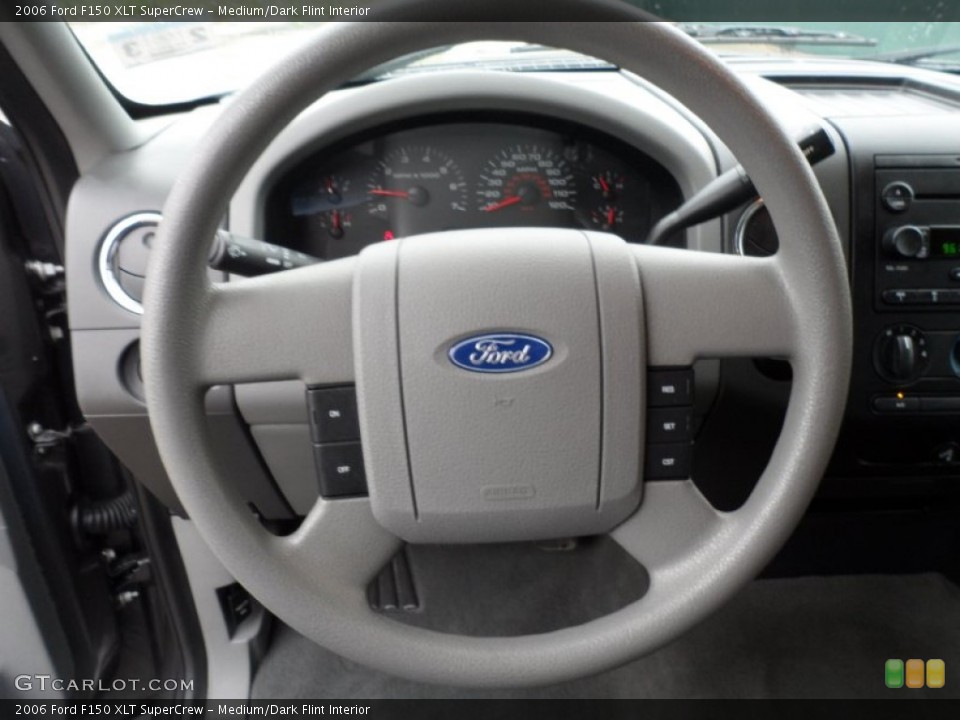 Medium/Dark Flint Interior Steering Wheel for the 2006 Ford F150 XLT SuperCrew #62145347