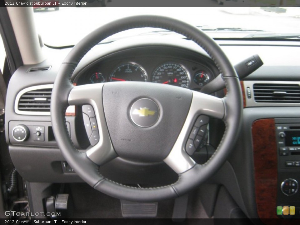 Ebony Interior Steering Wheel for the 2012 Chevrolet Suburban LT #62146911