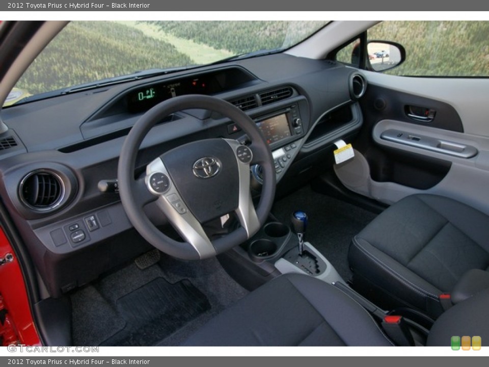 Black Interior Photo for the 2012 Toyota Prius c Hybrid Four #62147736