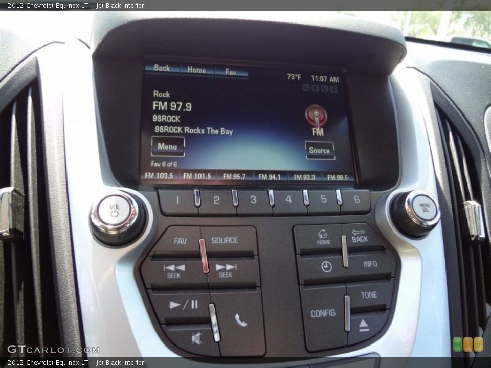 Jet Black Interior Controls for the 2012 Chevrolet Equinox LT #62148255