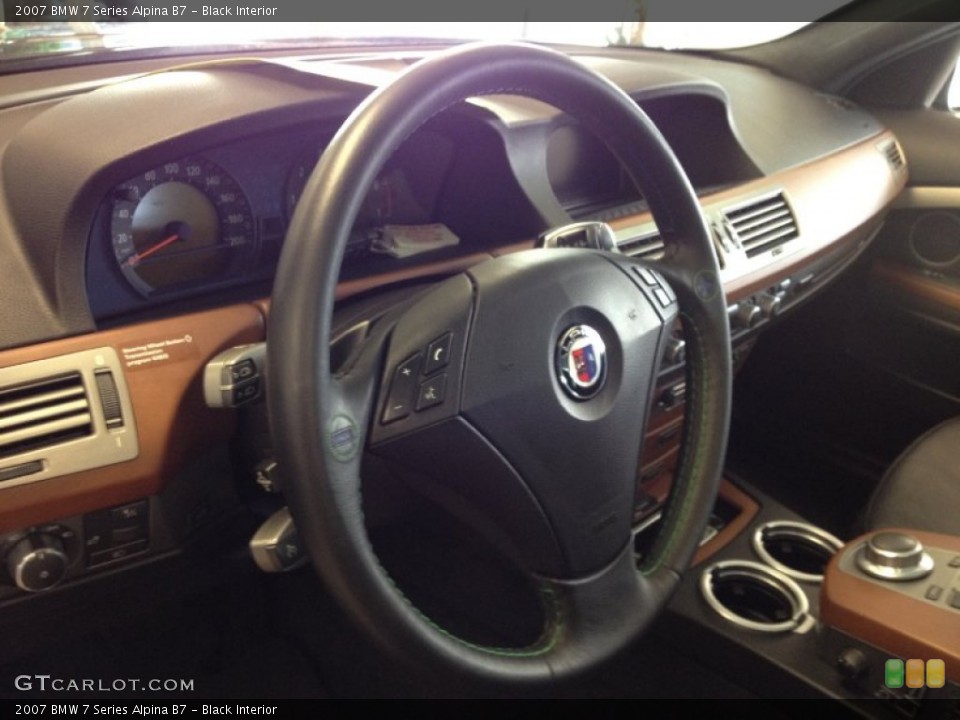 Black Interior Steering Wheel for the 2007 BMW 7 Series Alpina B7 #62149677
