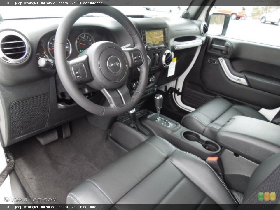 Black Interior Photo for the 2012 Jeep Wrangler Unlimited Sahara 4x4 #62151684