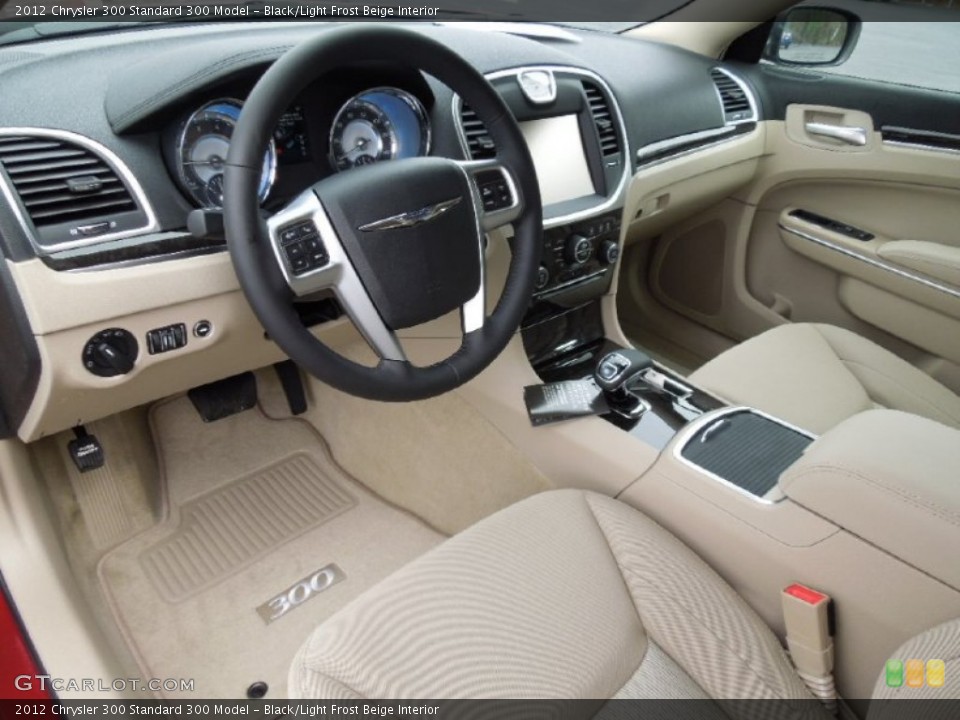 Black/Light Frost Beige Interior Prime Interior for the 2012 Chrysler 300  #62151834