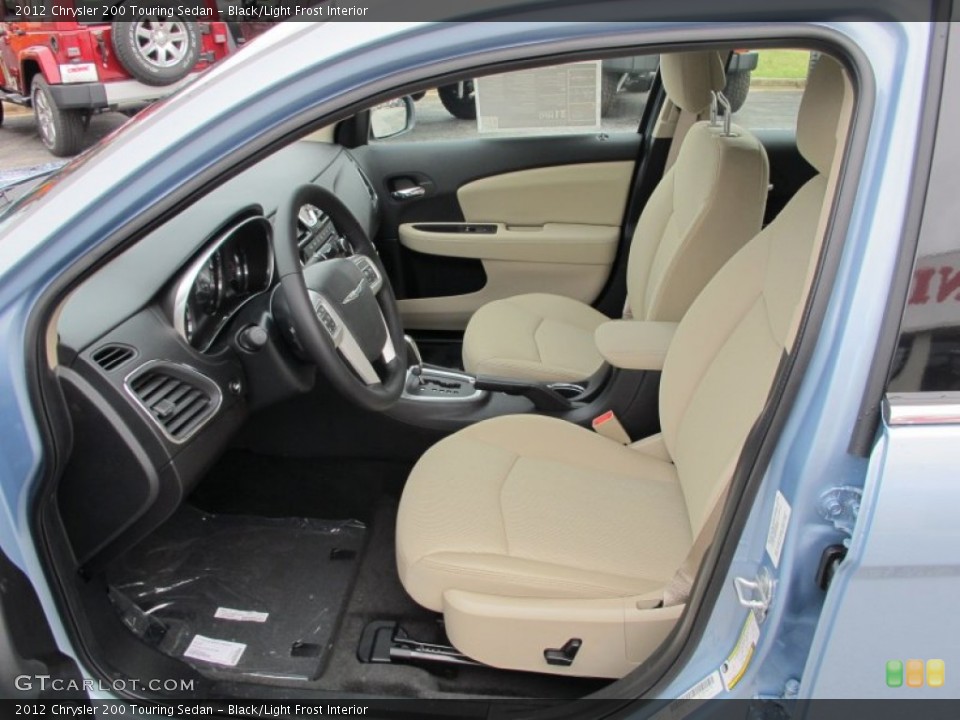 Black/Light Frost Interior Photo for the 2012 Chrysler 200 Touring Sedan #62152798