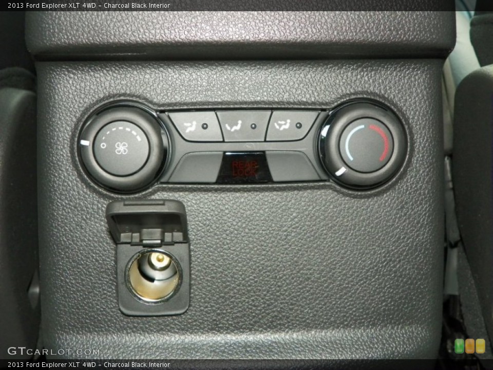 Charcoal Black Interior Controls for the 2013 Ford Explorer XLT 4WD #62155623