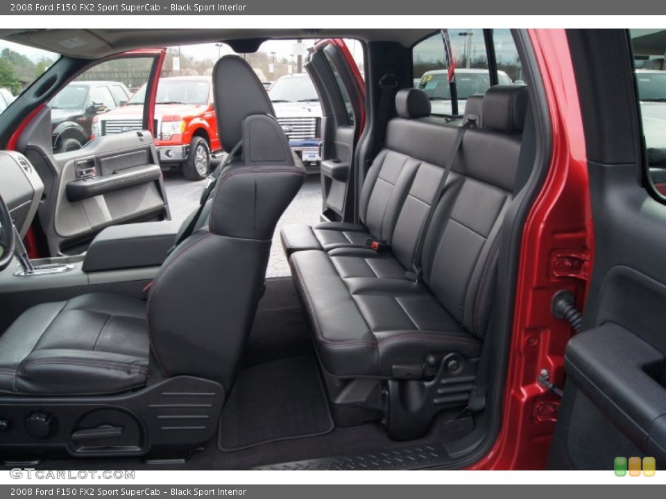 Black Sport Interior Photo for the 2008 Ford F150 FX2 Sport SuperCab #62158053