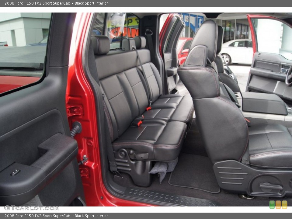 Black Sport Interior Photo for the 2008 Ford F150 FX2 Sport SuperCab #62158056