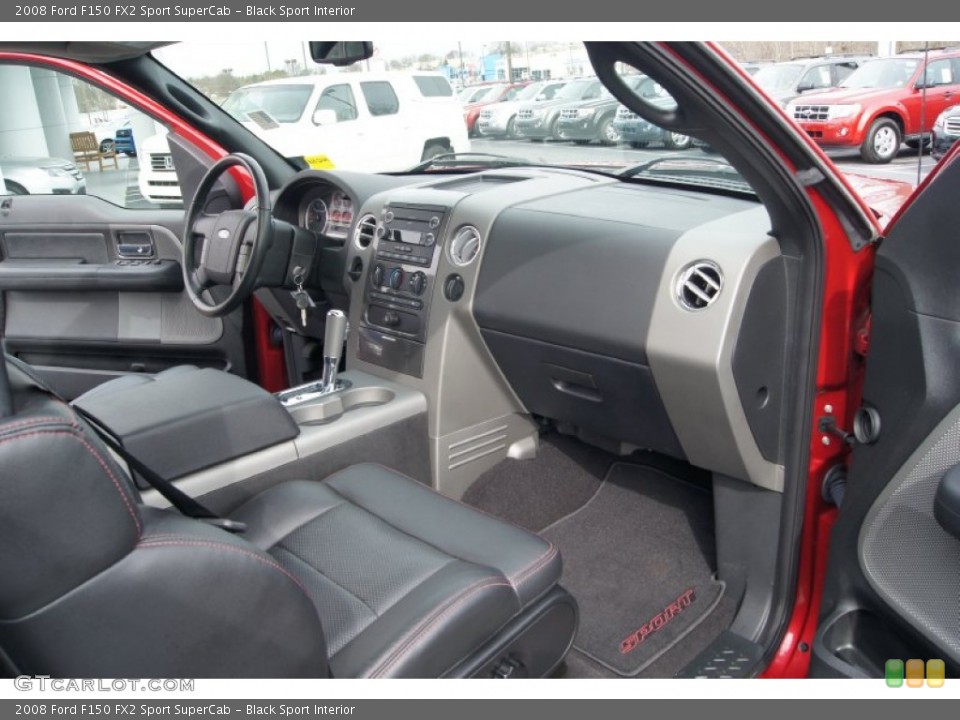 Black Sport Interior Dashboard for the 2008 Ford F150 FX2 Sport SuperCab #62158062
