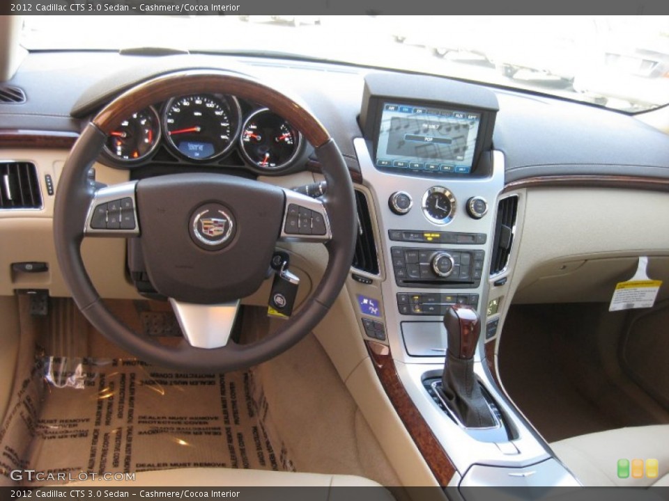 Cashmere/Cocoa Interior Dashboard for the 2012 Cadillac CTS 3.0 Sedan #62158224