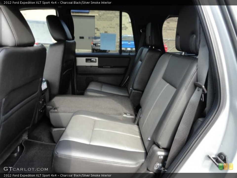 Charcoal Black/Silver Smoke Interior Rear Seat for the 2012 Ford Expedition XLT Sport 4x4 #62161558