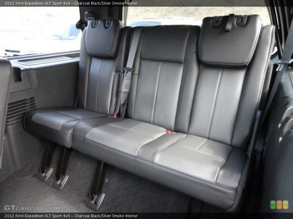 Charcoal Black/Silver Smoke Interior Rear Seat for the 2012 Ford Expedition XLT Sport 4x4 #62161564