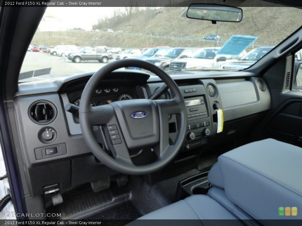 Steel Gray Interior Dashboard for the 2012 Ford F150 XL Regular Cab #62161828