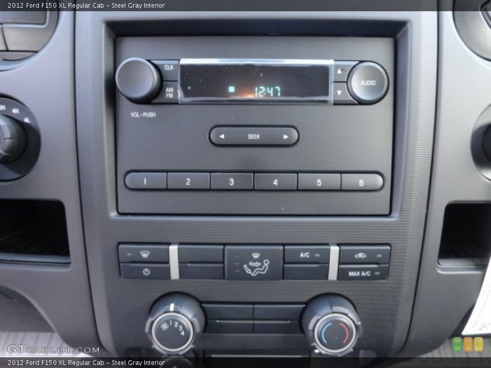 Steel Gray Interior Controls for the 2012 Ford F150 XL Regular Cab #62161870