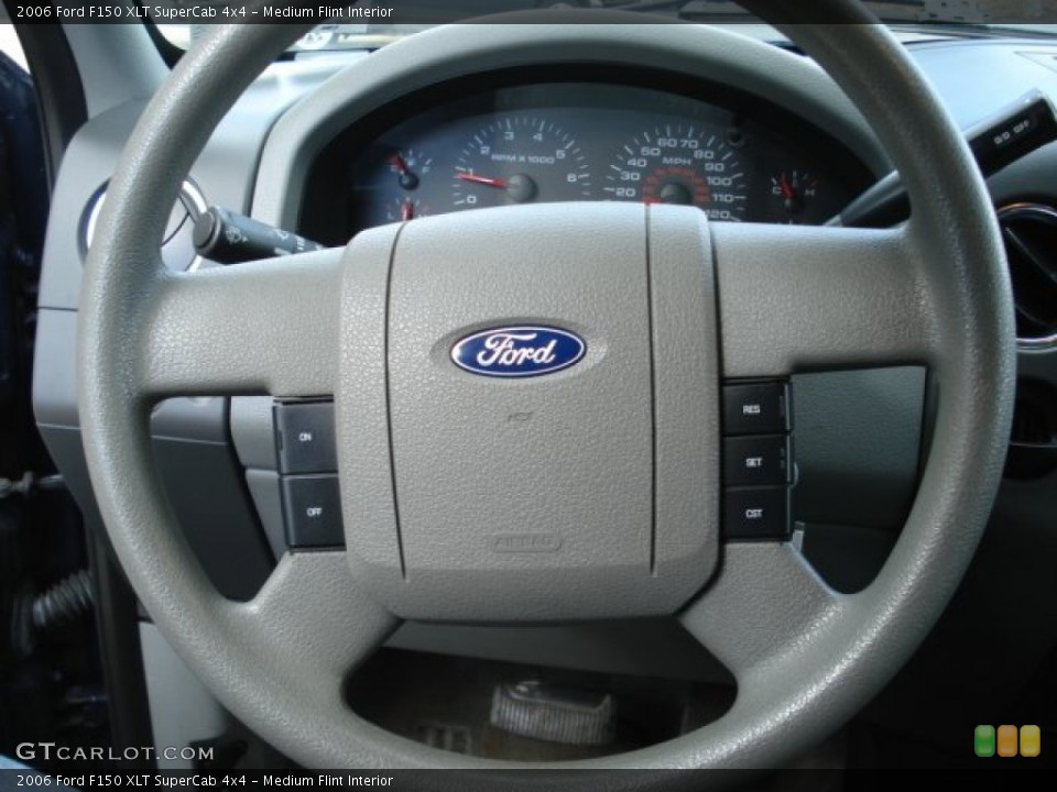 Medium Flint Interior Steering Wheel for the 2006 Ford F150 XLT SuperCab 4x4 #62165614