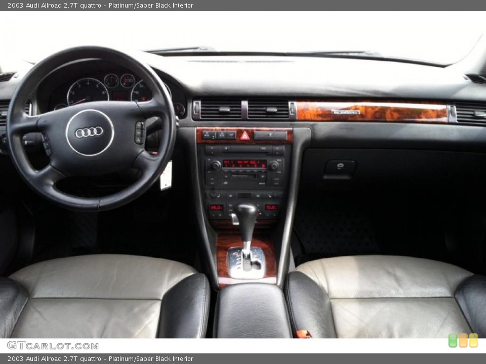 Platinum/Saber Black Interior Dashboard for the 2003 Audi Allroad 2.7T quattro #62165827