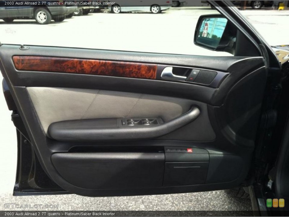 Platinum/Saber Black Interior Door Panel for the 2003 Audi Allroad 2.7T quattro #62165833