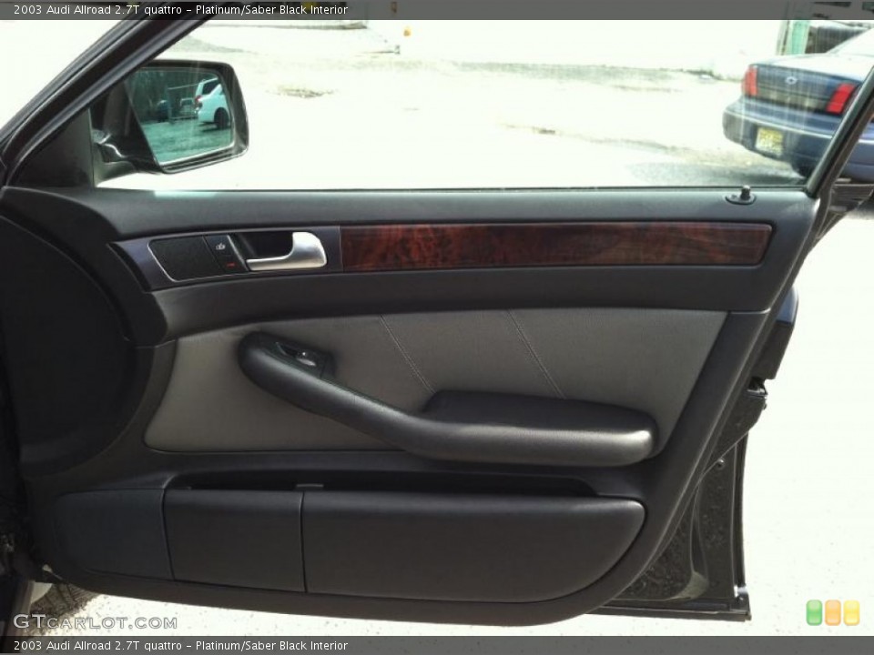 Platinum/Saber Black Interior Door Panel for the 2003 Audi Allroad 2.7T quattro #62165842