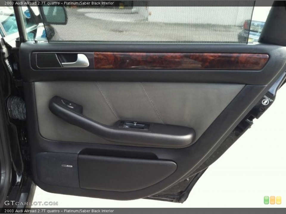 Platinum/Saber Black Interior Door Panel for the 2003 Audi Allroad 2.7T quattro #62165860
