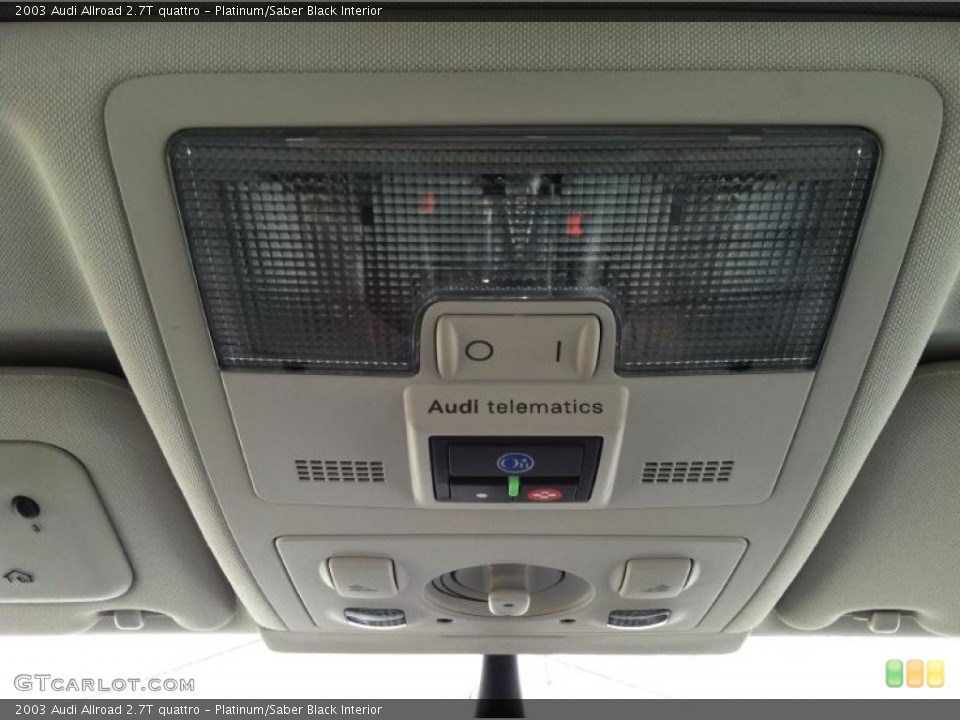 Platinum/Saber Black Interior Controls for the 2003 Audi Allroad 2.7T quattro #62165911