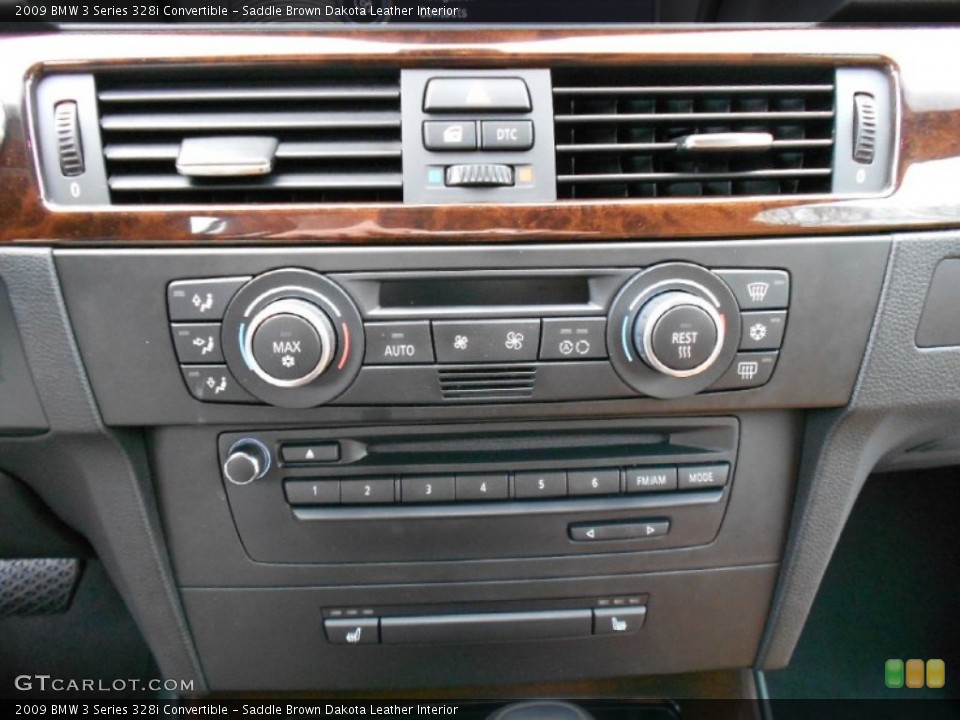 Saddle Brown Dakota Leather Interior Controls for the 2009 BMW 3 Series 328i Convertible #62166109