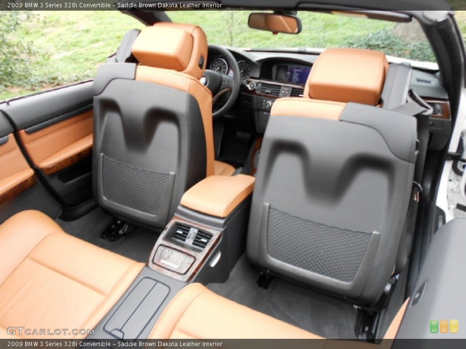 Saddle Brown Dakota Leather Interior Photo for the 2009 BMW 3 Series 328i Convertible #62166183