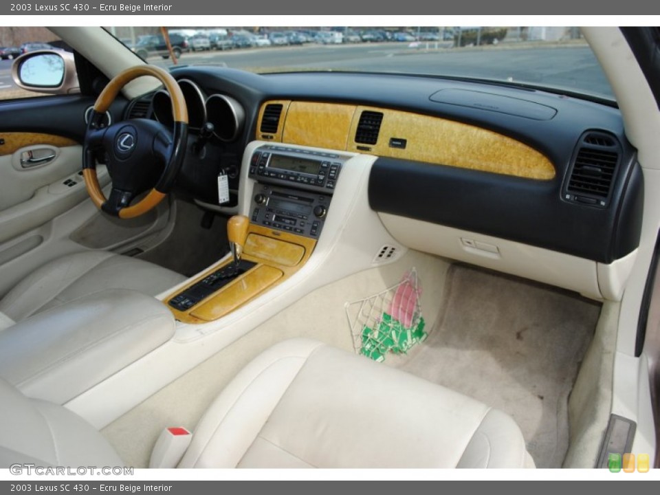 Ecru Beige Interior Dashboard for the 2003 Lexus SC 430 #62170246