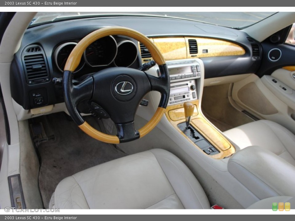 Ecru Beige Interior Dashboard for the 2003 Lexus SC 430 #62170318