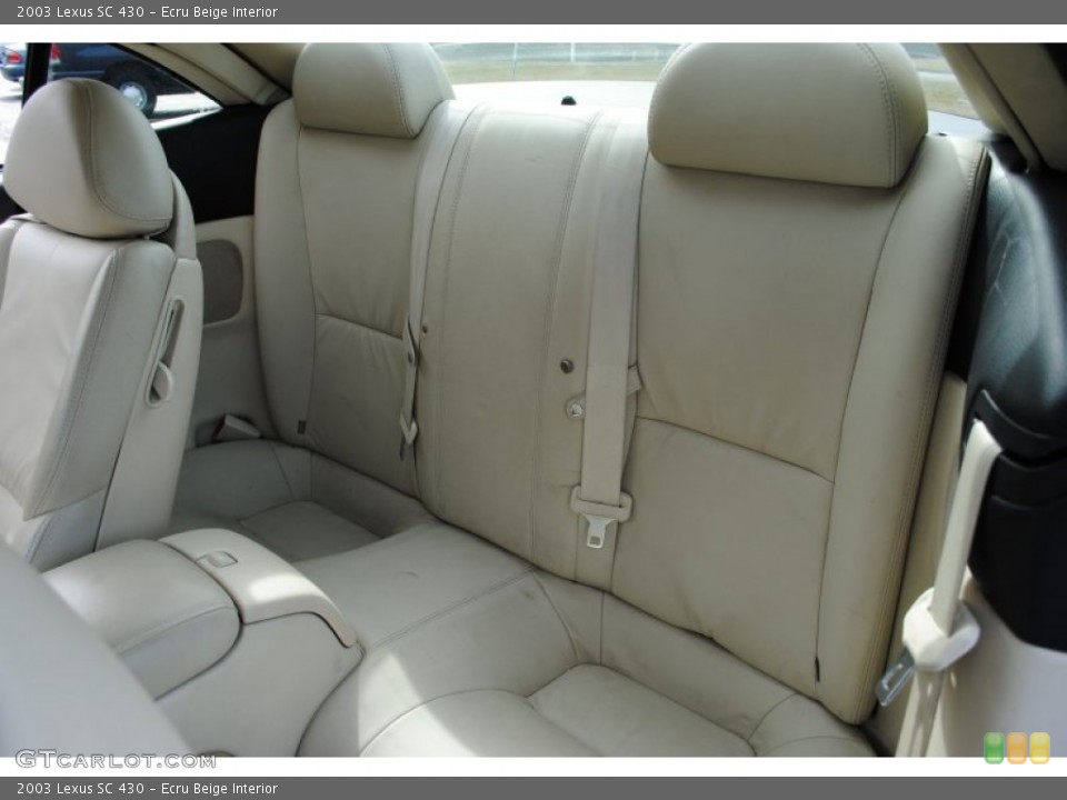 Ecru Beige Interior Rear Seat for the 2003 Lexus SC 430 #62170324