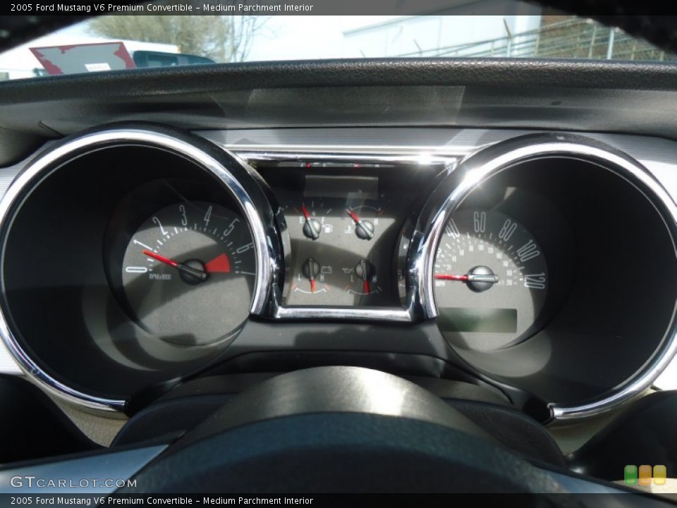 Medium Parchment Interior Gauges for the 2005 Ford Mustang V6 Premium Convertible #62174290