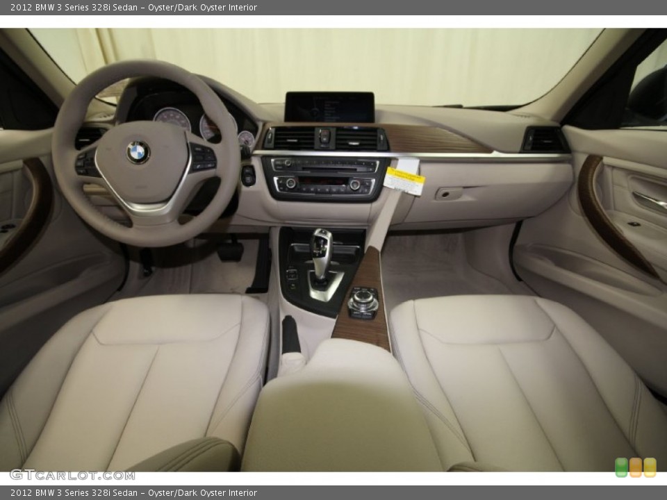 Oyster/Dark Oyster Interior Dashboard for the 2012 BMW 3 Series 328i Sedan #62174688