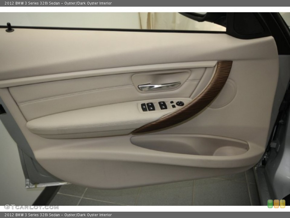 Oyster/Dark Oyster Interior Door Panel for the 2012 BMW 3 Series 328i Sedan #62174765