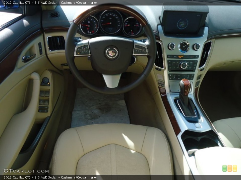Cashmere/Cocoa Interior Dashboard for the 2012 Cadillac CTS 4 3.6 AWD Sedan #62178655