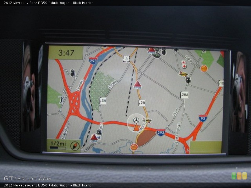 Black Interior Navigation for the 2012 Mercedes-Benz E 350 4Matic Wagon #62179711