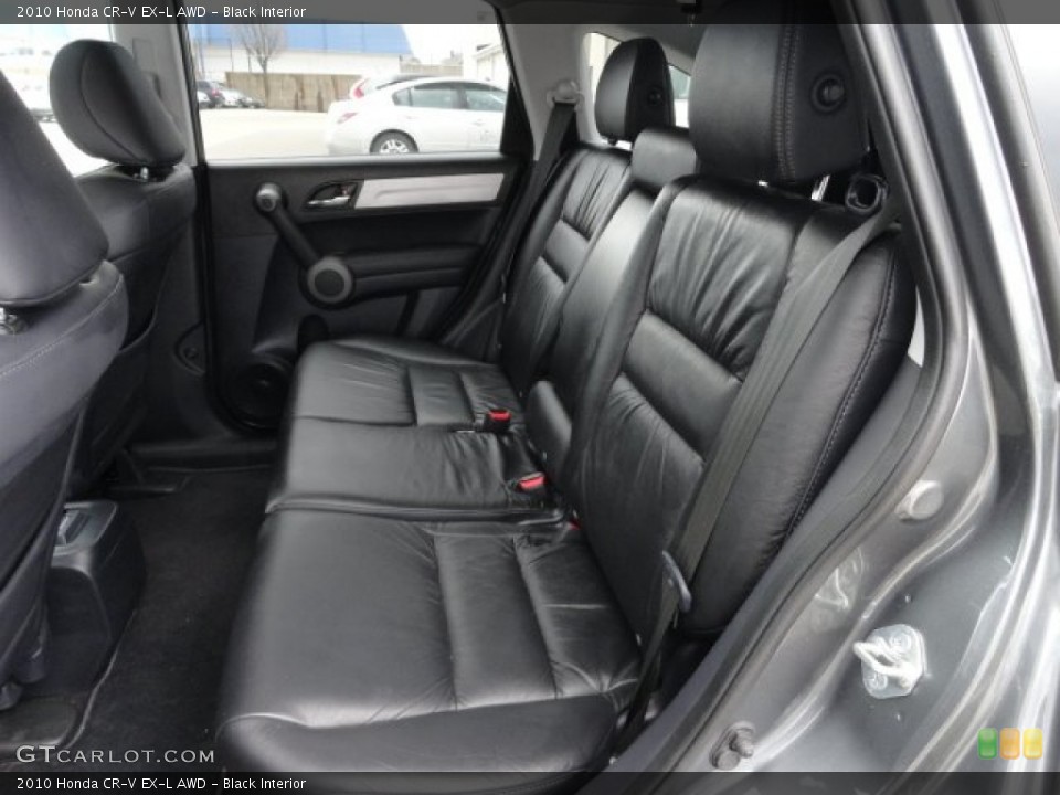 Black Interior Rear Seat for the 2010 Honda CR-V EX-L AWD #62184604