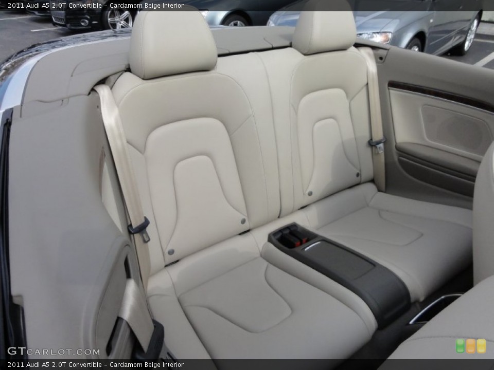 Cardamom Beige Interior Rear Seat for the 2011 Audi A5 2.0T Convertible #62187181