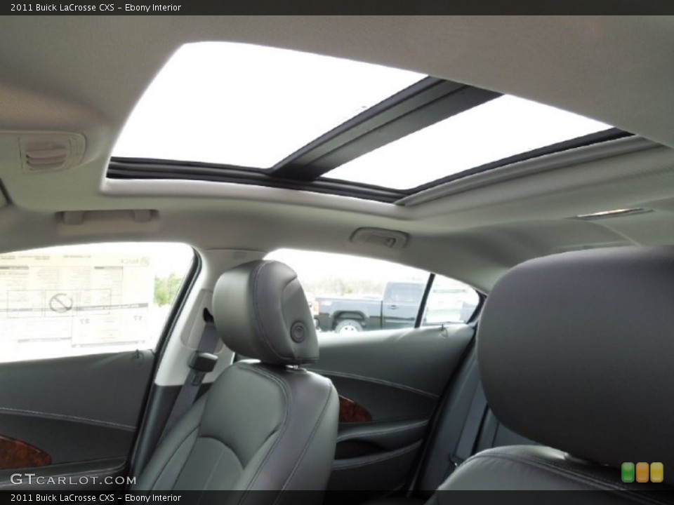 Ebony Interior Sunroof for the 2011 Buick LaCrosse CXS #62189812