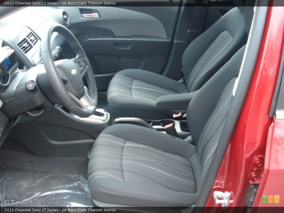 Jet Black/Dark Titanium Interior Photo for the 2012 Chevrolet Sonic LT Sedan #62190175