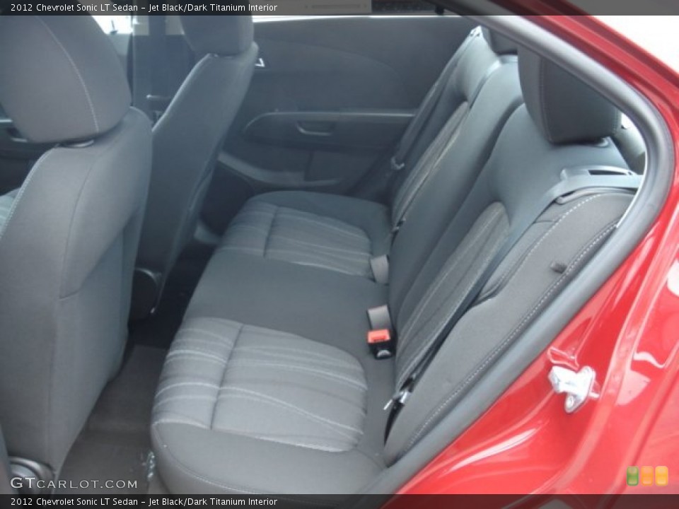 Jet Black/Dark Titanium Interior Rear Seat for the 2012 Chevrolet Sonic LT Sedan #62190181
