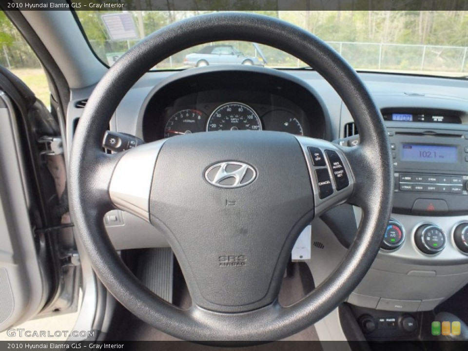 Gray Interior Steering Wheel for the 2010 Hyundai Elantra GLS #62197517