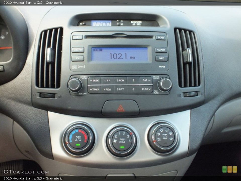 Gray Interior Controls for the 2010 Hyundai Elantra GLS #62197559
