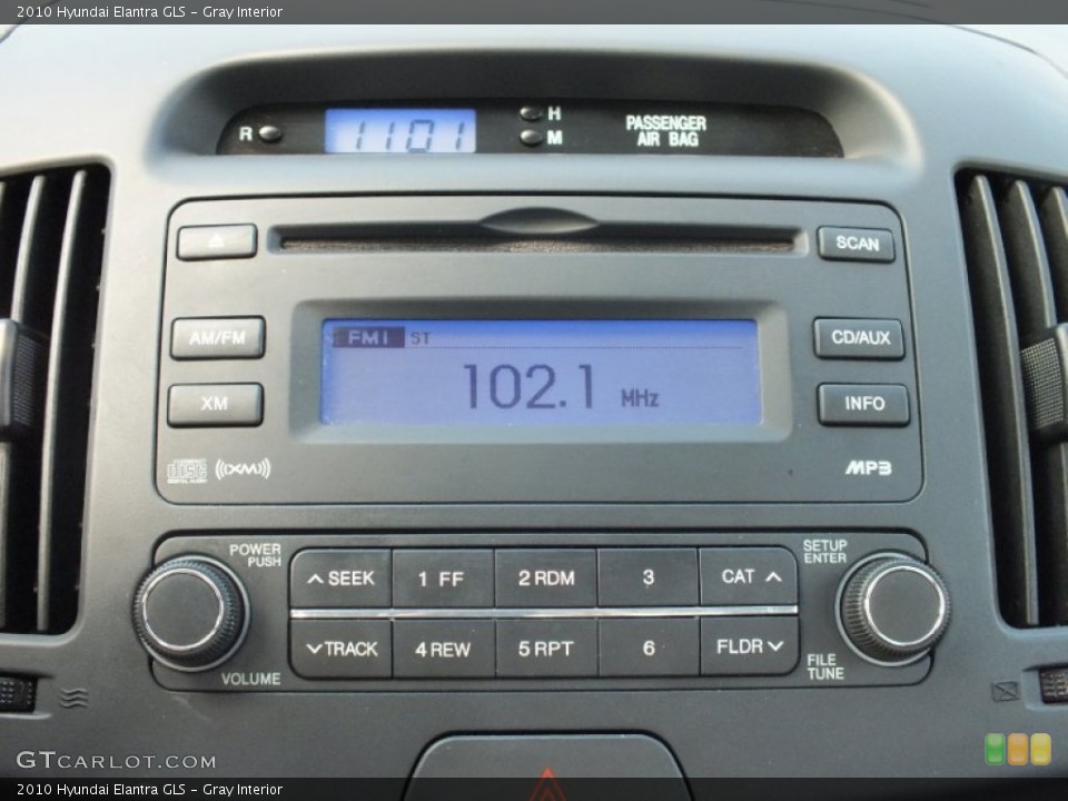 Gray Interior Audio System for the 2010 Hyundai Elantra GLS #62197566