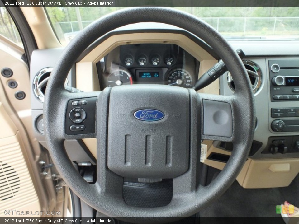 Adobe Interior Steering Wheel for the 2012 Ford F250 Super Duty XLT Crew Cab #62198254