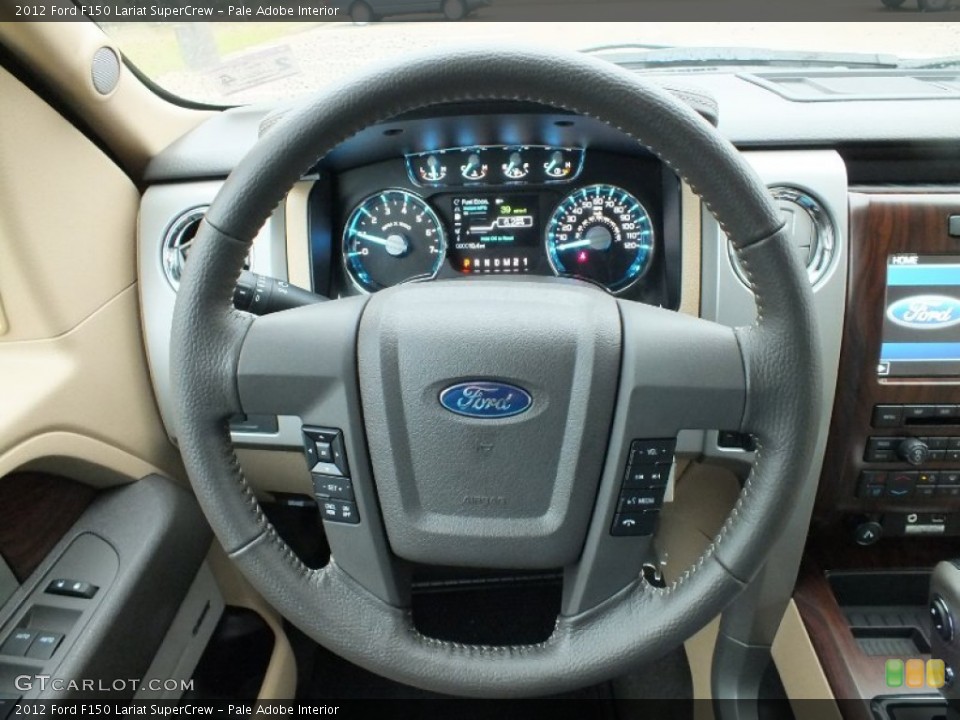 Pale Adobe Interior Steering Wheel for the 2012 Ford F150 Lariat SuperCrew #62198393