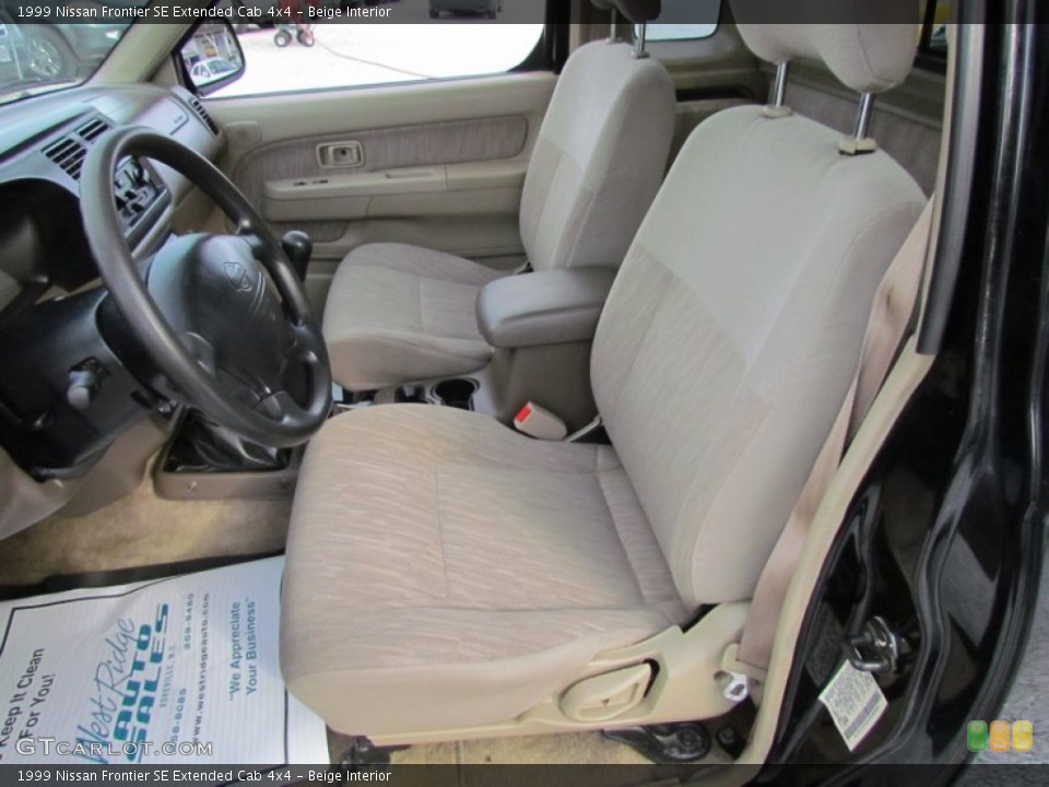 Beige Interior Front Seat for the 1999 Nissan Frontier SE Extended Cab 4x4 #62201384