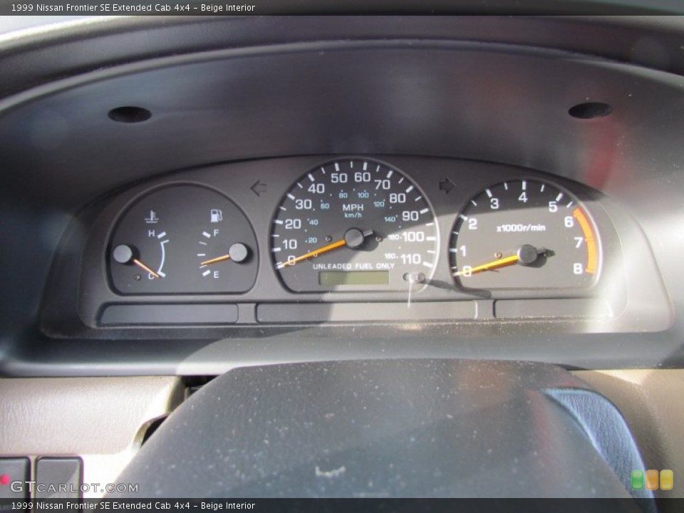 Beige Interior Gauges for the 1999 Nissan Frontier SE Extended Cab 4x4 #62201417