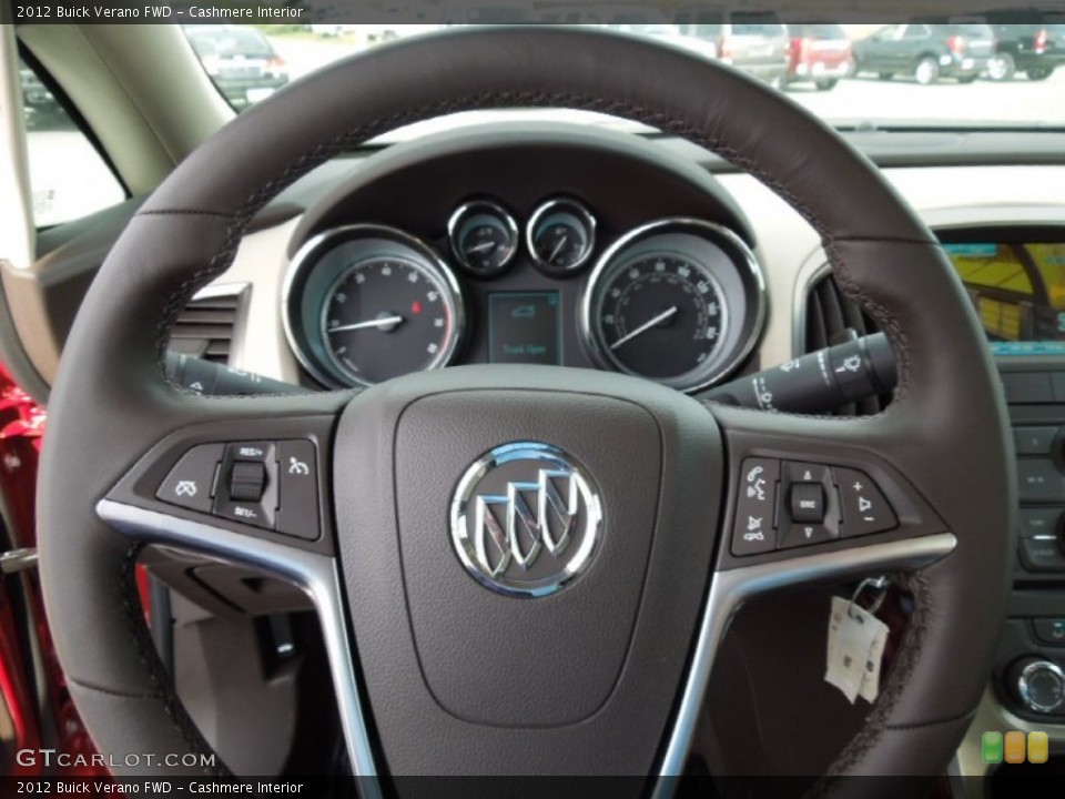 Cashmere Interior Steering Wheel for the 2012 Buick Verano FWD #62201876