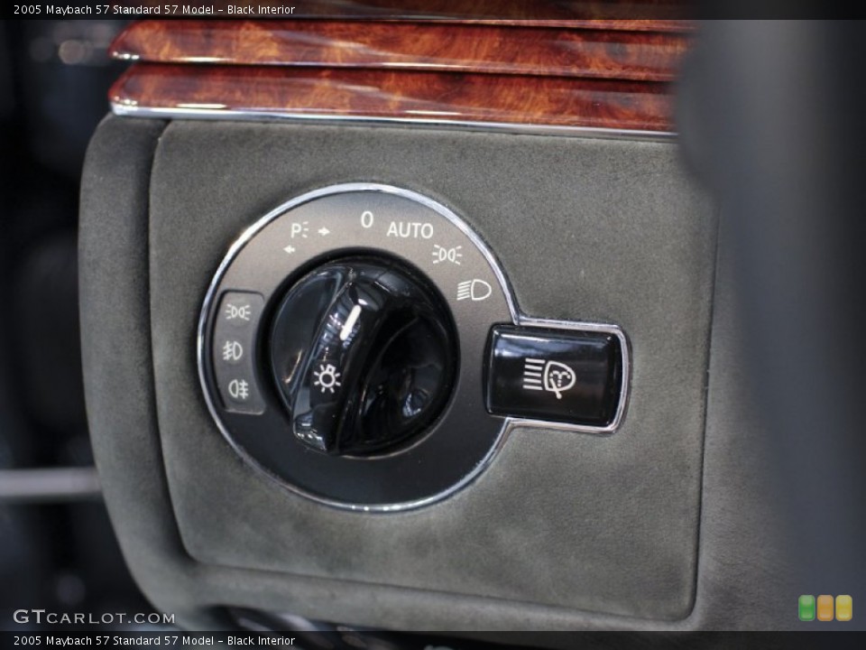 Black Interior Controls for the 2005 Maybach 57  #62204852