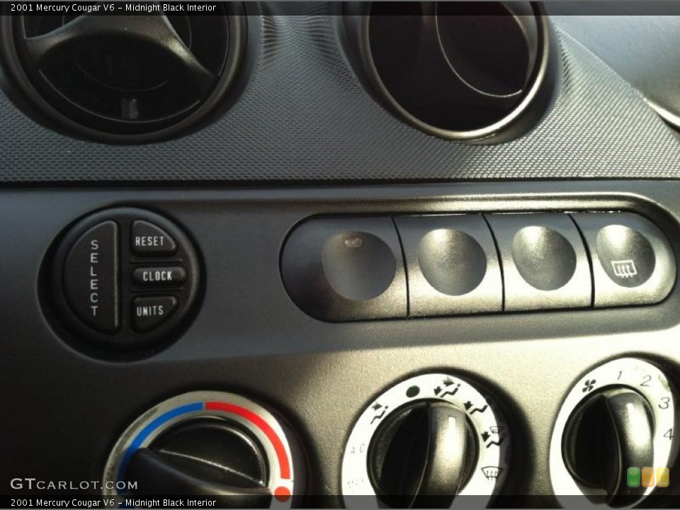 Midnight Black Interior Controls for the 2001 Mercury Cougar V6 #62206550
