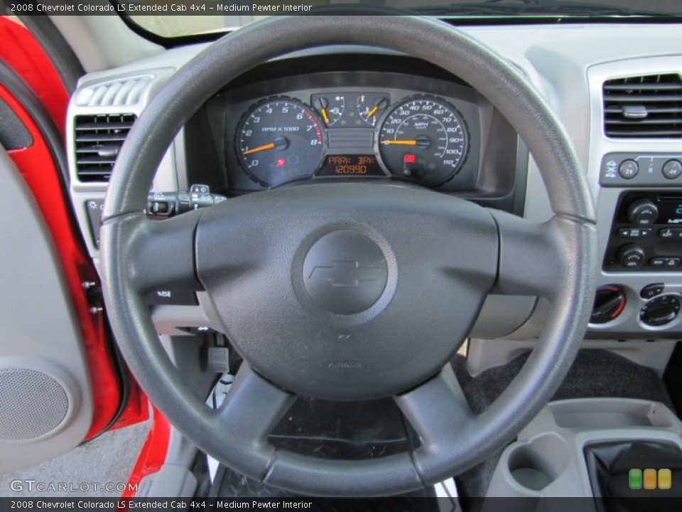 Medium Pewter Interior Steering Wheel for the 2008 Chevrolet Colorado LS Extended Cab 4x4 #62210393