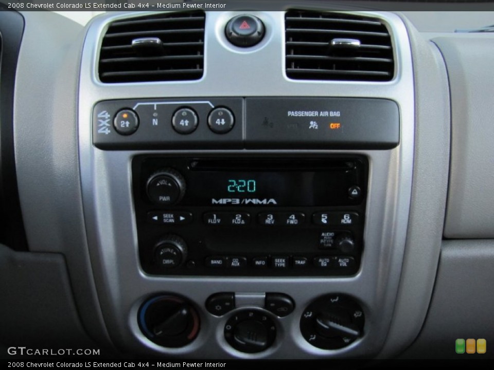 Medium Pewter Interior Audio System for the 2008 Chevrolet Colorado LS Extended Cab 4x4 #62210428